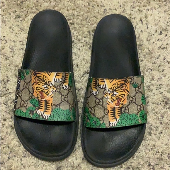 gucci bengal tiger slides